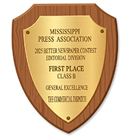 Mississippi Press Association Better Newspaper Contest, First Place, General Excellence, Class B